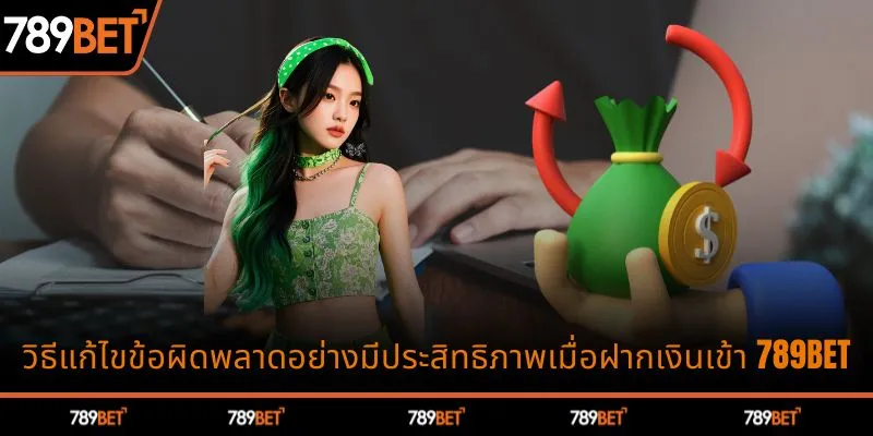 วิธีแก้ไขปัญหาอย่างมีประสิทธิภาพเมื่อฝากเงิน 789BET